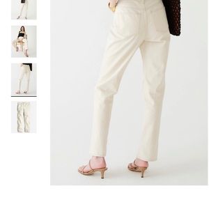 J Crew - High-rise full-length '90s classic-straight jean in ecru